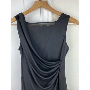 La Reine Women's Size S Black Sleeveless Ruched Bodycon Dress
